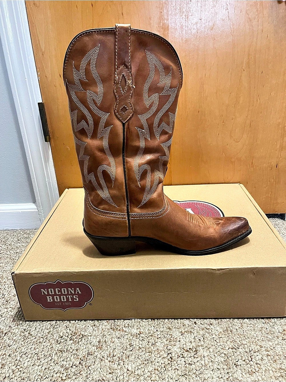 Nocona Boots Nocona NL1604 Western Leather Boots Brown US 9 B